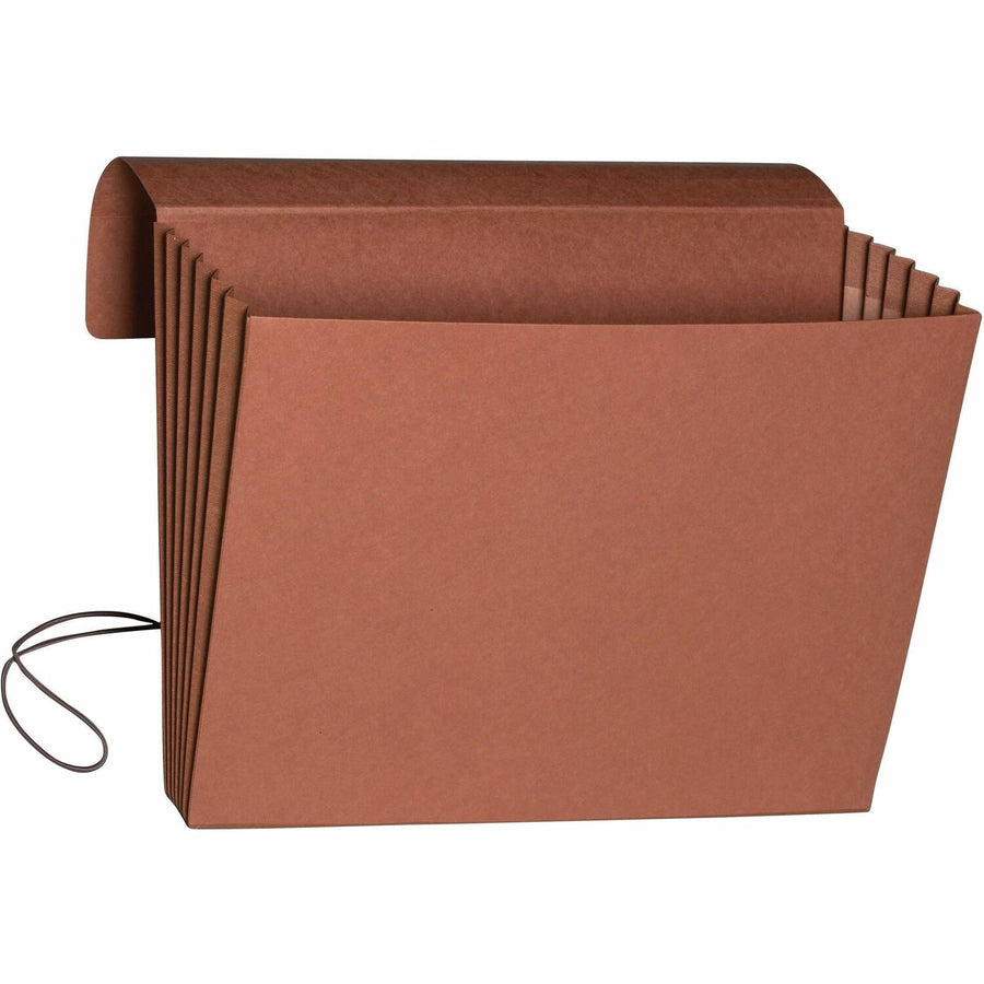 Smead Extra-Wide Expanding Wallets with Flap and Cord Closure, 8.5" Width x 14" Length, Redrope, Tear Resistant, SMD71189