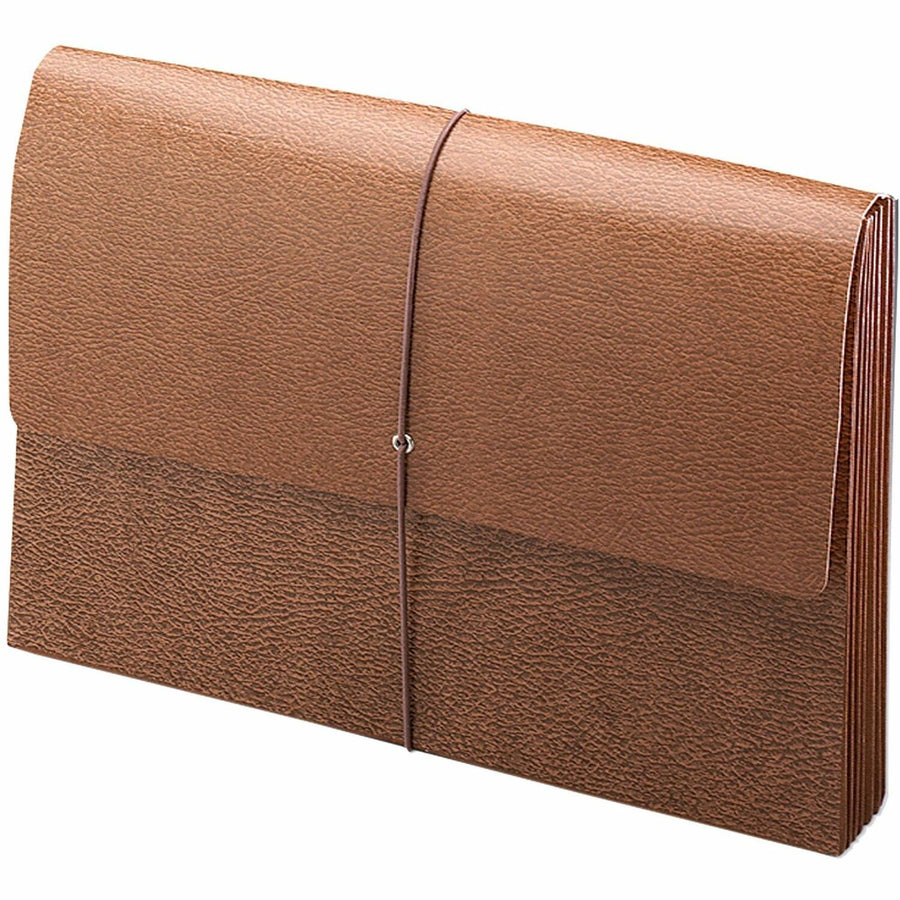 Smead Expanding Wallets with Flap and Cord Closure, 8.5" Width x 14" Length, Redrope, Tear Resistant, SMD71456