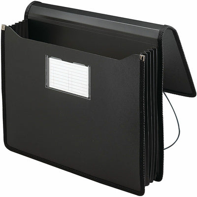 Smead Letter File Wallet, Black, 8 1/2" Width x 11" Length, SMD71500