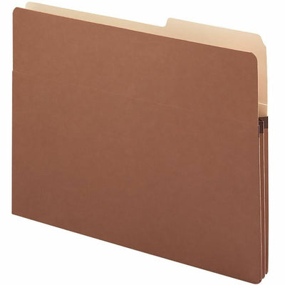 Smead 2/5 Tab Cut Letter Recycled File Pocket, Redrope, 8 1/2" Width x 11" Length, 25 / Box, SMD73085