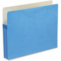Smead Straight Tab Cut Letter Recycled File Pocket, Blue, 8 1/2" Width x 11" Length, SMD73215
