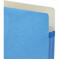 Smead Straight Tab Cut Letter Recycled File Pocket, Blue, 8 1/2" Width x 11" Length, SMD73215