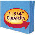 Smead Straight Tab Cut Letter Recycled File Pocket, Blue, 8 1/2" Width x 11" Length, SMD73215