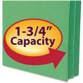 Smead Straight Tab Cut Letter Recycled File Pocket, Green, 8 1/2" Width x 11" Length, SMD73216