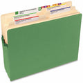 Smead Straight Tab Cut Letter Recycled File Pocket, Green, 8 1/2" Width x 11" Length, SMD73216