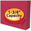 Smead Straight Tab Cut Letter Recycled File Pocket, Red, 8 1/2" Width x 11" Length, SMD73221