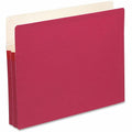Smead Straight Tab Cut Letter Recycled File Pocket, Red, 8 1/2" Width x 11" Length, SMD73221