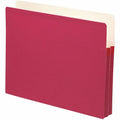 Smead Straight Tab Cut Letter Recycled File Pocket, Red, 8 1/2" Width x 11" Length, SMD73221