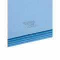 Smead Straight Tab Cut Letter Recycled File Pocket, Blue, 8 1/2" Width x 11" Length, SMD73225