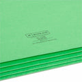 Smead Straight Tab Cut Letter Recycled File Pocket, Green, 8 1/2" Width x 11" Length, SMD73226