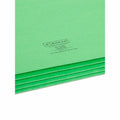 Smead Straight Tab Cut Letter Recycled File Pocket, Green, 8 1/2" Width x 11" Length, SMD73226