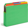 Smead Straight Tab Cut Letter Recycled File Pocket, Green, 8 1/2" Width x 11" Length, SMD73226