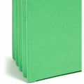 Smead Straight Tab Cut Letter Recycled File Pocket, Green, 8 1/2" Width x 11" Length, SMD73226