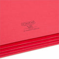 Smead Straight Tab Cut Letter Recycled File Pocket, Red, 8 1/2" Width x 11" Length, SMD73231