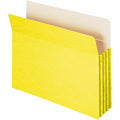 Smead Straight Tab Cut Letter Recycled File Pocket, Yellow, 8 1/2" Width x 11" Length, SMD73233
