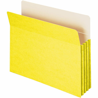 Smead Straight Tab Cut Letter Recycled File Pocket, Yellow, 8 1/2" Width x 11" Length, SMD73233