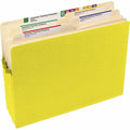 Smead Straight Tab Cut Letter Recycled File Pocket, Yellow, 8 1/2" Width x 11" Length, SMD73233