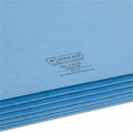 Smead Straight Tab Cut Letter Recycled File Pocket, Blue, 8 1/2" Width x 11" Length, SMD73235