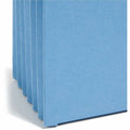 Smead Straight Tab Cut Letter Recycled File Pocket, Blue, 8 1/2" Width x 11" Length, SMD73235