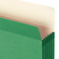 Smead Straight Tab Cut Letter Recycled File Pocket, Green, 8 1/2" Width x 11" Length, SMD73236