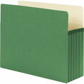 Smead Straight Tab Cut Letter Recycled File Pocket, Green, 8 1/2" Width x 11" Length, SMD73236