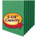 Smead Straight Tab Cut Letter Recycled File Pocket, Green, 8 1/2" Width x 11" Length, SMD73236