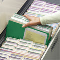 Smead Straight Tab Cut Letter Recycled File Pocket, Green, 8 1/2" Width x 11" Length, SMD73236