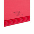 Smead Straight Tab Cut Letter Recycled File Pocket, Red, 8 1/2" Width x 11" Length, SMD73241