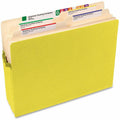 Smead Straight Tab Cut Letter Recycled File Pocket, Yellow, 8 1/2" Width x 11" Length, SMD73243
