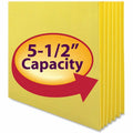 Smead Straight Tab Cut Letter Recycled File Pocket, Yellow, 8 1/2" Width x 11" Length, SMD73243