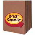 Smead Straight Tab Cut Letter Recycled File Pocket, Redrope, 8 1/2" Width x 11" Length, 10 / Box, SMD73264