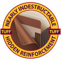 Smead TUFF Straight Tab Cut Letter Recycled File Pocket, Redrope, 8 1/2" Width x 11" Length, 10 / Box, SMD73380