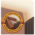 Smead TUFF Straight Tab Cut Letter Recycled File Pocket, Redrope, 8 1/2" Width x 11" Length, 5 / Box, SMD73395