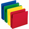 Smead Straight Tab Cut Letter File Pocket, Yellow, 8 1/2" Width x 11" Length, 4 / Pack, SMD73500