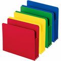 Smead Straight Tab Cut Letter File Pocket, Yellow, 8 1/2" Width x 11" Length, 4 / Pack, SMD73500