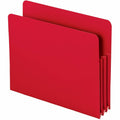 Smead Straight Tab Cut Letter File Pocket, Red, 8 1/2" Width x 11" Length, 4 / Pack, SMD73501