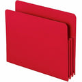 Smead Straight Tab Cut Letter File Pocket, Red, 8 1/2" Width x 11" Length, 4 / Pack, SMD73501