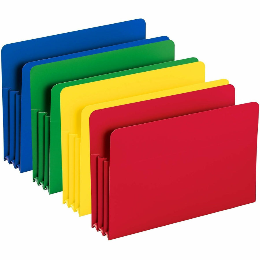 Smead Poly Expanding File Pockets, 8.5" Width x 14" Length, Yellow, Polypropylene, Straight, Water Resistant, 1 / Pack, SMD73550
