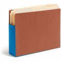 Smead Straight Tab Cut Letter Recycled File Pocket, Blue, 8 1/2" Width x 11" Length, 10 / Box, SMD73679