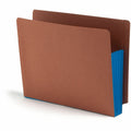 Smead Straight Tab Cut Letter Recycled File Pocket, Blue, 8 1/2" Width x 11" Length, 10 / Box, SMD73679