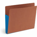 Smead Straight Tab Cut Letter Recycled File Pocket, Blue, 8 1/2" Width x 11" Length, 10 / Box, SMD73679
