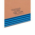 Smead Straight Tab Cut Letter Recycled File Pocket, Blue, 8 1/2" Width x 11" Length, 10 / Box, SMD73679