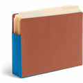 Smead Straight Tab Cut Letter Recycled File Pocket, Blue, 8 1/2" Width x 11" Length, 10 / Box, SMD73679