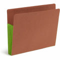 Smead TUFF Pocket Straight Tab Cut Letter Recycled File Pocket, Green, 8 1/2" Width x 11" Length, 10 / Box, SMD73680