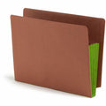 Smead TUFF Pocket Straight Tab Cut Letter Recycled File Pocket, Green, 8 1/2" Width x 11" Length, 10 / Box, SMD73680