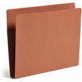 Smead Straight Tab Cut Letter Recycled File Pocket, Dark Brown, 8 1/2" Width x 11" Length, 10 / Box, SMD73681