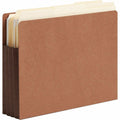 Smead Straight Tab Cut Letter Recycled File Pocket, Dark Brown, 8 1/2" Width x 11" Length, 10 / Box, SMD73681