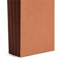 Smead Straight Tab Cut Letter Recycled File Pocket, Dark Brown, 8 1/2" Width x 11" Length, 10 / Box, SMD73681