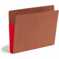 Smead TUFF Pocket Straight Tab Cut Letter Recycled File Pocket, Red, 8 1/2" Width x 11" Length, 10 / Box, SMD73686
