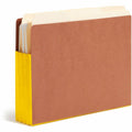 Smead Straight Tab Cut Letter Recycled File Pocket, Yellow, 8 1/2" Width x 11" Length, 10 / Box, SMD73688
